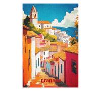 Puzzles pour Adolescents 75x50cm/1000pcs Granada Oil Puzzle pour Adultes, Jeu De Réflexion, Une Œuvre d'art, Cadeaux Uniques pour Un Anniversaire Ou Noël 75x50cm/1000pcs