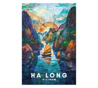 Puzzles pour Adolescents 75x50cm/1000pcs Ha Long Puzzles pour Adultes - Jeu Manuel - Cadeaux pour Femmes - Stimule Le Cerveau 75x50cm/1000pcs