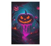 Puzzles pour Adolescents 75x50cm/1000pcs Halloween Pumpkin Path Puzzles pour Adultes - Jouets Anti-Stress - Défi Difficile - Défi Éducatif 75x50cm/1000pcs