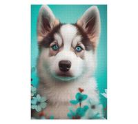 Puzzles pour Adolescents 75x50cm/1000pcs Husky Cute Poppy Puzzles pour Adultes Jeux Relaxants Décoration Murale Jeu Stimulant Cadeaux 75x50cm/1000pcs