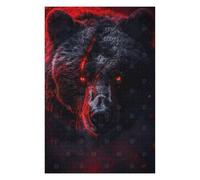 Puzzles pour Adolescents 75x50cm/1000pcs Inferno Eyes of The Bear Puzzles pour Adultes Jeu Manuel Découpe De Précision Cadeaux d'anniversaire Et Autres Cadeaux Uniques 75x50cm/1000pcs