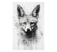 Puzzles pour Adolescents 75x50cm/1000pcs Jackal Beauty Black Ink Puzzle Adulte, Jouet, Décoration Murale, Motif À Assembler, Cadeaux d'anniversaire Et Cadeaux Uniques 75x50cm/1000pcs