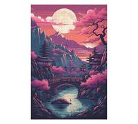 Puzzles pour Adolescents 75x50cm/1000pcs Japanese Sunset 02 Casse-têtes pour Adultes, Jeu De Réflexion, Améliore La Mémoire, Cadeaux pour Les Amis Et La Famille 75x50cm/1000pcs