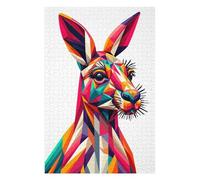 Puzzles pour Adolescents 75x50cm/1000pcs Kangaroo WPAP Pop Art Puzzles pour Adolescents : Jeux Amusants, Assemblage De Motifs, Cadeaux d'anniversaire Et Cadeaux Uniques 75x50cm/1000pcs