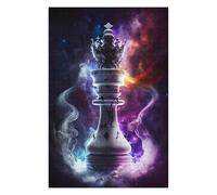 Puzzles pour Adolescents 75x50cm/1000pcs King in Space Chess Puzzle Adulte, Jouet, Décoration Murale, Motif À Assembler, Cadeaux d'anniversaire Et Cadeaux Uniques 75x50cm/1000pcs