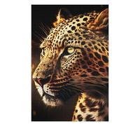 Puzzles pour Adolescents 75x50cm/1000pcs Leopard Portrait Puzzles pour Adultes Jeux Relaxants Décoration Murale Jeu Stimulant Cadeaux 75x50cm/1000pcs