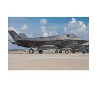Puzzles pour Adolescents 75x50cm/1000pcs Lockheed Martin F35 Jet Puzzles pour Adultes, Décoration Murale, Course De Vitesse Manuelle, Idéal comme Cadeau pour Toute La Famille 75x50cm/1000pcs