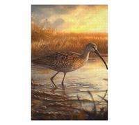 Puzzles pour Adolescents 75x50cm/1000pcs Long-Billed Curlew at Sunset Puzzles pour Adultes, Jouets Anti-Stress, Décoration Intérieure, Idéal comme Cadeau 75x50cm/1000pcs
