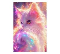 Puzzles pour Adolescents 75x50cm/1000pcs Magical Cosmic Cat Artwork Puzzles pour Adultes, Décoration Murale, mais Aussi Activités Amusantes Et Humoristiques À Faire À La Maison 75x50cm/1000pcs