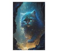 Puzzles pour Adolescents 75x50cm/1000pcs Magical Forest Kitten Jeux De Puzzles en Famille pour S'amuser en Famille Cadeaux Uniques pour Les Anniversaires Et Noël 75x50cm/1000pcs