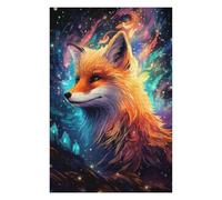 Puzzles pour Adolescents 75x50cm/1000pcs Magical Fox Portrait Casse-tête pour Adolescents - Jeu Difficile - Stimule Le Cerveau 75x50cm/1000pcs