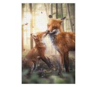 Puzzles pour Adolescents 75x50cm/1000pcs Magical Foxes Puzzles pour Adultes, Jouets À Monter Soi-même, Décoration Murale, Cadeaux d'anniversaire Et De Noël Uniques 75x50cm/1000pcs