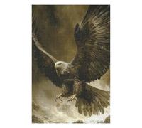 Puzzles pour Adolescents 75x50cm/1000pcs Majestic Eagle in Flight Puzzles pour Adultes, Décoration Murale Amusante Et Humoristique, pour Stimuler Le Cerveau 75x50cm/1000pcs