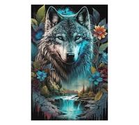 Puzzles pour Adolescents 75x50cm/1000pcs Mandala Jungle Wolf Puzzles Jeux Relaxants Assemblage De Motifs Difficile Et Stimulant 75x50cm/1000pcs