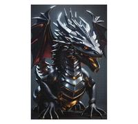 Puzzles pour Adolescents 75x50cm/1000pcs Metallic Silver Dragon Puzzle, Jouet, Décoration Murale, Difficile, Cadeau De Noël Ou d'anniversaire 75x50cm/1000pcs