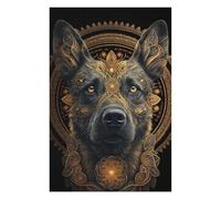 Puzzles pour Adolescents 75x50cm/1000pcs Mystic Dog Puzzles Jeux Relaxants Assemblage De Motifs Difficile Et Stimulant 75x50cm/1000pcs