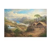 Puzzles pour Adolescents 75x50cm/1000pcs Native Village by The River Puzzles pour Adultes À Monter Soi-même - Jeu De Puzzle Difficile - Cadeau Unique pour Un Anniversaire Ou Noël 75x50cm/1000pcs