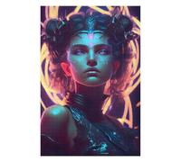 Puzzles pour Adolescents 75x50cm/1000pcs Neon Mystic Portrait Puzzles pour Adultes Jeu De Réflexion Course De Vitesse Jeu Stimulant Cadeaux 75x50cm/1000pcs