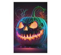 Puzzles pour Adolescents 75x50cm/1000pcs Neon Pumpkin Puzzles pour Adultes À Faire Soi-même - Jeux en Famille - Activités Amusantes À La Maison 75x50cm/1000pcs