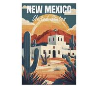 Puzzles pour Adolescents 75x50cm/1000pcs New Mexico Travel Puzzle Adulte, Jouet, Décoration Murale, Motif À Assembler, Cadeaux d'anniversaire Et Cadeaux Uniques 75x50cm/1000pcs