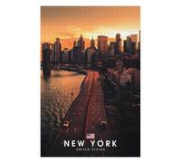 Puzzles pour Adolescents 75x50cm/1000pcs New York City Jeux De Puzzles en Famille pour S'amuser en Famille Cadeaux Uniques pour Les Anniversaires Et Noël 75x50cm/1000pcs