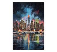 Puzzles pour Adolescents 75x50cm/1000pcs New York City Puzzles pour Adolescents - Jeu Manuel - Décoration Intérieure pour Les Amateurs De Jeux Vidéo 75x50cm/1000pcs