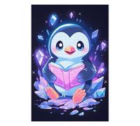 Puzzles pour Adolescents 75x50cm/1000pcs Penguin Reading A Book Puzzles pour Adultes, Jouets Anti-Stress, Décoration Intérieure, Idéal comme Cadeau 75x50cm/1000pcs