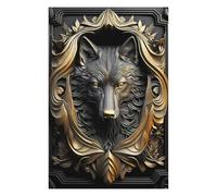 Puzzles pour Adolescents 75x50cm/1000pcs Powerful Golden King Wolf Puzzles pour Adultes, Décoration Murale, mais Aussi Activités Amusantes Et Humoristiques À Faire À La Maison 75x50cm/1000pcs