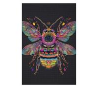 Puzzles pour Adolescents 75x50cm/1000pcs Puzzle High Contrast Neon Bee Puzzle, Jouet, Décoration Murale, Art Mural, Cadeau d'anniversaire Unique 75x50cm/1000pcs