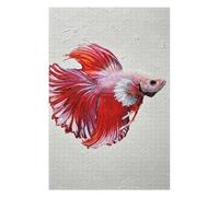 Puzzles pour Adolescents 75x50cm/1000pcs Puzzle Red Betta Fish Painting Puzzle, Jouet, Décoration Murale, Art Mural, Cadeau d'anniversaire Unique 75x50cm/1000pcs