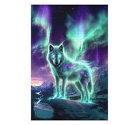 Puzzles pour Adolescents 75x50cm/1000pcs Puzzles Aurora Essence Wolf Puzzle pour Adultes, Jouet, Décoration Murale, pour Le Plaisir en Famille, Offrez-Lui Un Cadeau 75x50cm/1000pcs