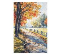 Puzzles pour Adolescents 75x50cm/1000pcs Puzzles Autumnal Path Puzzle pour Adultes Jeu De Réflexion Cadeau d'anniversaire Cadeaux Anti-Stress 75x50cm/1000pcs