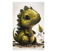Puzzles pour Adolescents 75x50cm/1000pcs Puzzles Baby Dinosaur with Ferns Jeux Amusants De Puzzle Décoration Murale Cadeaux Et Anniversaires Uniques 75x50cm/1000pcs