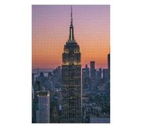 Puzzles pour Adolescents 75x50cm/1000pcs Puzzles Empire State Building Puzzle pour Adultes Jeu De Réflexion Cadeau d'anniversaire Cadeaux Anti-Stress 75x50cm/1000pcs