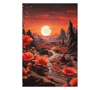 Puzzles pour Adolescents 75x50cm/1000pcs Puzzles Flowers in The Desert Jeux Amusants De Puzzle : Analyse Et Logique pour Anniversaire, Noël 75x50cm/1000pcs