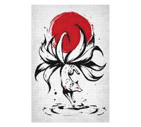 Puzzles pour Adolescents 75x50cm/1000pcs Puzzles Kitsune Nine Tailed Fox Puzzle pour Adultes Jeux Relaxants Décoration Parfaite Cadeaux Anti-Stress 75x50cm/1000pcs