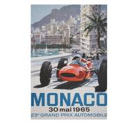 Puzzles pour Adolescents 75x50cm/1000pcs Puzzles Monaco Grand Prix 1966 Puzzle pour Adultes Jeu De Réflexion Cadeau d'anniversaire Cadeaux Anti-Stress 75x50cm/1000pcs