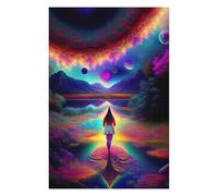 Puzzles pour Adolescents 75x50cm/1000pcs Puzzles Mystical Psychonaut Puzzle pour Adultes, Jouet, Décoration Murale, pour Le Plaisir en Famille, Offrez-Lui Un Cadeau 75x50cm/1000pcs