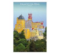 Puzzles pour Adolescents 75x50cm/1000pcs Puzzles Palacio Da Pena Portugal Puzzle pour Adultes, Jouet, Décoration Murale, pour Le Plaisir en Famille, Offrez-Lui Un Cadeau 75x50cm/1000pcs