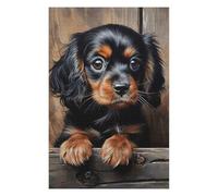 Puzzles pour Adolescents 75x50cm/1000pcs Puzzles pour Adultes Cavalier Puppy Jeu Manuel Décoration pour La Maison pour Anniversaire, Noël 75x50cm/1000pcs