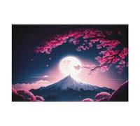 Puzzles pour Adolescents 75x50cm/1000pcs Puzzles pour Adultes Cherry Blossom Moonlit Mountain -1 Jeux Relaxants Améliore La Mémoire Cadeaux d'anniversaire Et Cadeaux Uniques 75x50cm/1000pcs