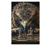Puzzles pour Adolescents 75x50cm/1000pcs Puzzles pour Adultes Eagle Chess Jeu Manuel Décoration pour La Maison pour Anniversaire, Noël 75x50cm/1000pcs