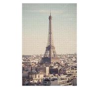Puzzles pour Adolescents 75x50cm/1000pcs Puzzles pour Adultes Eiffel Tower Paris Skyline Jeux Amusants Décoration Idéale, Cadeaux Parfaits pour Toute La Famille 75x50cm/1000pcs