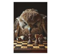 Puzzles pour Adolescents 75x50cm/1000pcs Puzzles pour Adultes Falcon Chess Jeu Manuel Décoration pour La Maison pour Anniversaire, Noël 75x50cm/1000pcs