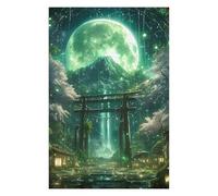 Puzzles pour Adolescents 75x50cm/1000pcs Puzzles pour Adultes Green Mystic Torii Gate Jeux Relaxants pour Améliorer La Mémoire Cadeaux d'anniversaire Uniques 75x50cm/1000pcs