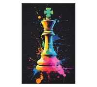 Puzzles pour Adolescents 75x50cm/1000pcs Puzzles pour Adultes King Chess Piece Art Jeu Manuel Décoration pour La Maison pour Anniversaire, Noël 75x50cm/1000pcs
