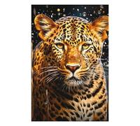Puzzles pour Adolescents 75x50cm/1000pcs Puzzles pour Adultes Leopard Portrait Wild Beauty Jeux Relaxants pour S'amuser en Famille pour Un Anniversaire, Noël 75x50cm/1000pcs