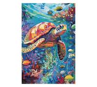 Puzzles pour Adolescents 75x50cm/1000pcs Puzzles pour Adultes Ocean Life Turtle Paradise Jeux Relaxants pour S'amuser en Famille pour Un Anniversaire, Noël 75x50cm/1000pcs