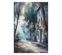 Puzzles pour Adolescents 75x50cm/1000pcs Puzzles pour Adultes Old Town Road Jeux Amusants Décoration Idéale, Cadeaux Parfaits pour Toute La Famille 75x50cm/1000pcs