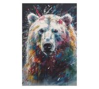 Puzzles pour Adolescents 75x50cm/1000pcs Puzzles pour Adultes Polar Bear Painting Jeux Amusants De Puzzles Découpe De Précision Aide À Stimuler Le Cerveau 75x50cm/1000pcs